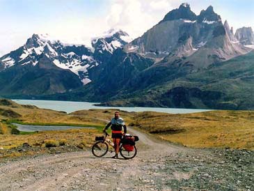 Biking through Tierra del Fuego at the tip of South America